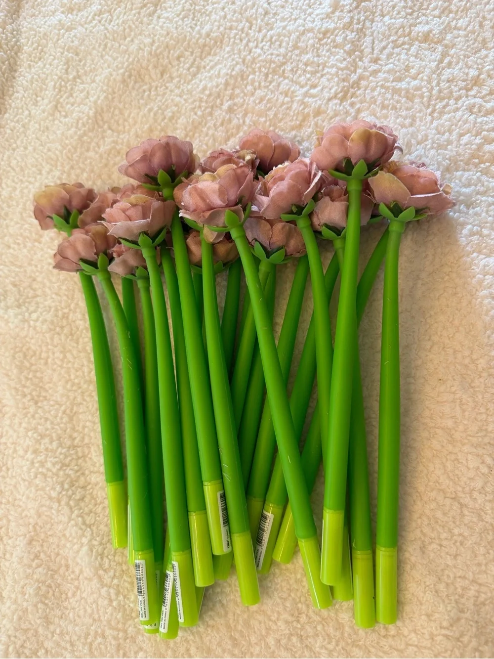 12pcs Pink Blossom Floral Pen